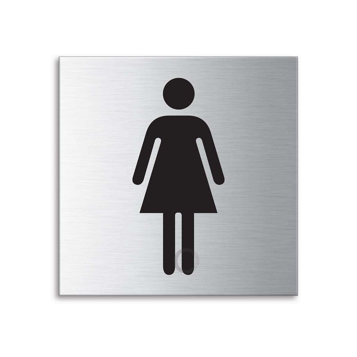WC-Schild Damen Edelstahl Türschilder WC Toilettenschild Badschild