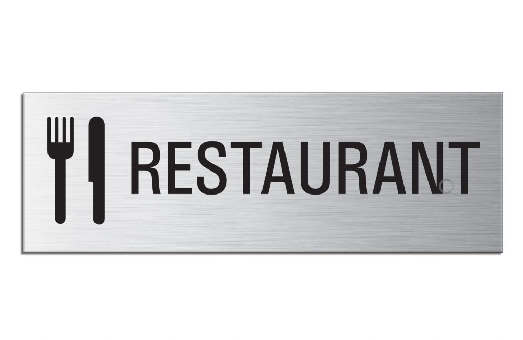 Targa Autoadesiva WC In Alluminio - 240x80 Mm Per Toilette Donne E Uomini