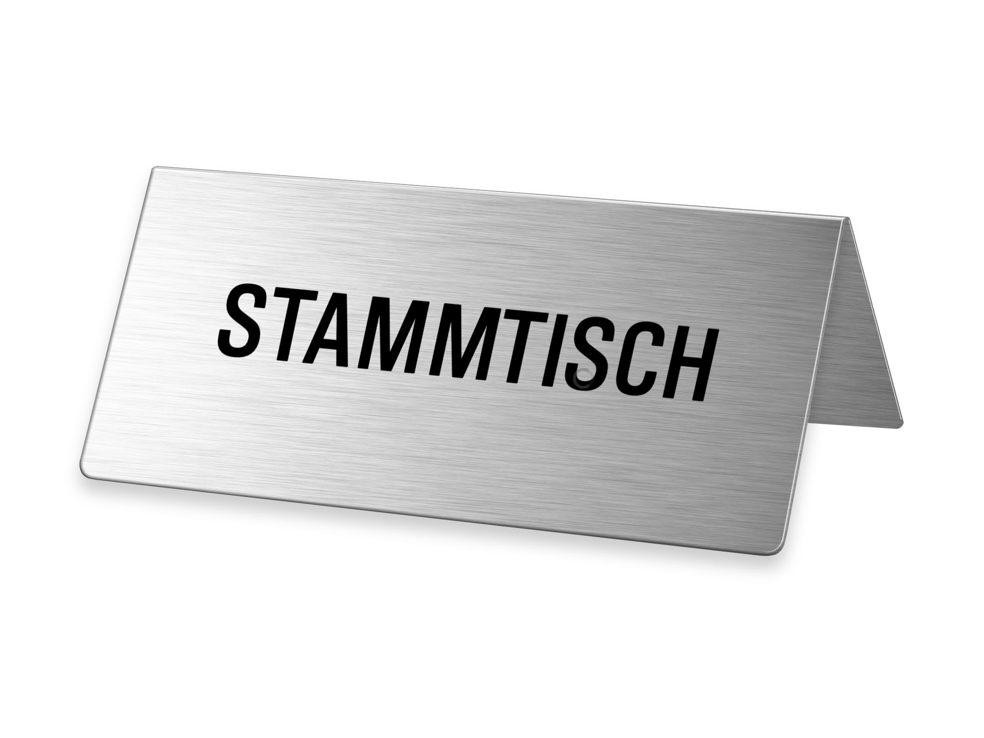 1 Stück Edelstahl Nichtraucher-Schilder Metallschild/Tischaufsteller 5,5 x 5 x 