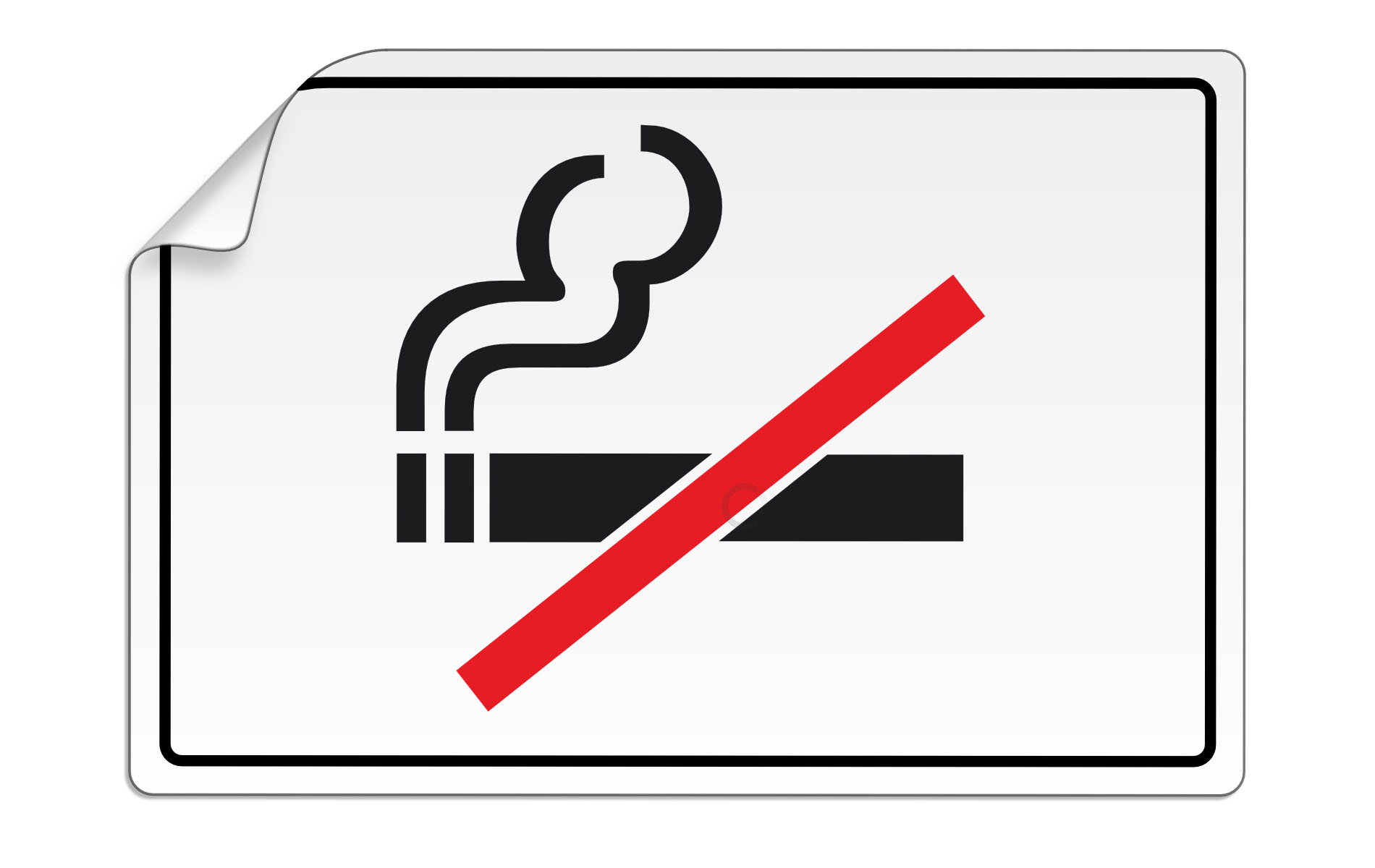 Aufkleber Rauchverbot Rauchen verboten  Verbotsschild MATT Permanent 