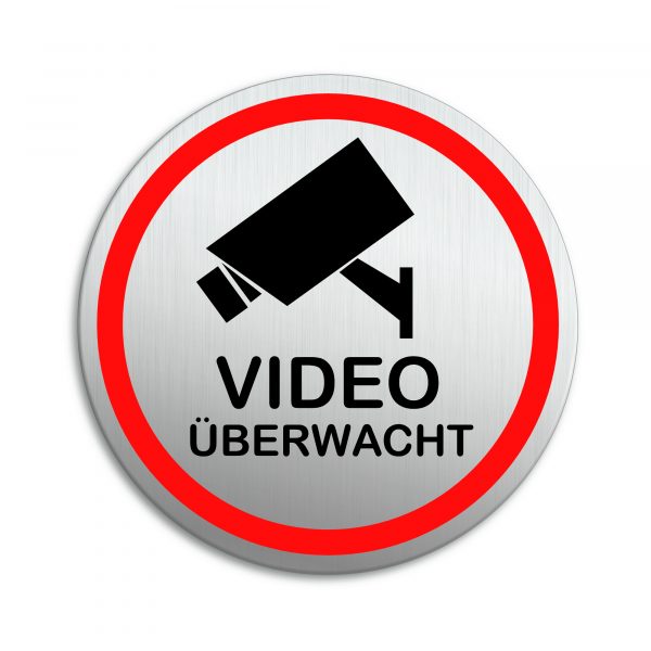 Schild Videoüberwacht wetterfest