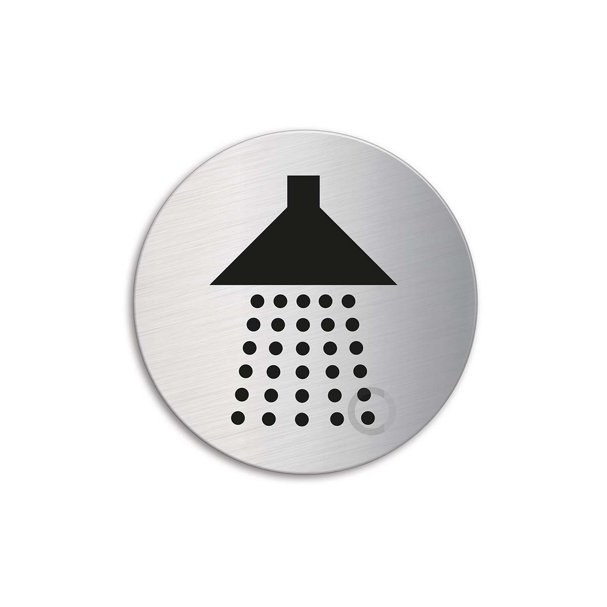 Schild PVC Türschild 'Dusche' mit Symbol selbstklebend 40x160mm 